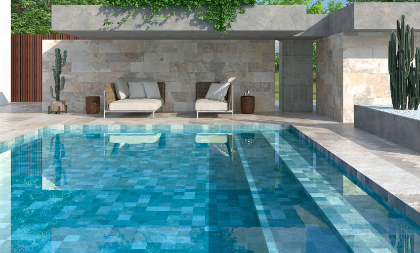 Coloured swimming pools how to choose the colour of the til...