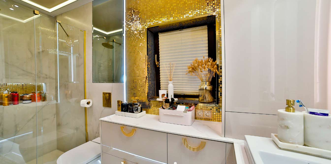 Mosaic metal METALIC GOLD 30,1X30,1 ▻ DUNE